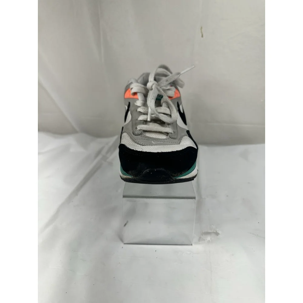 Nike Air Max Athletic Shoes in White, Black, Teal & Coral